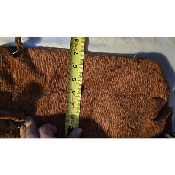 Unique Kapteks Canvas Handbag Camel Zipper Handle Purse - Picture 10 of 12